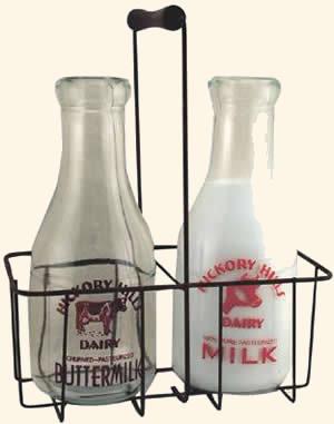 Pint Milk Bottles In A Carrier